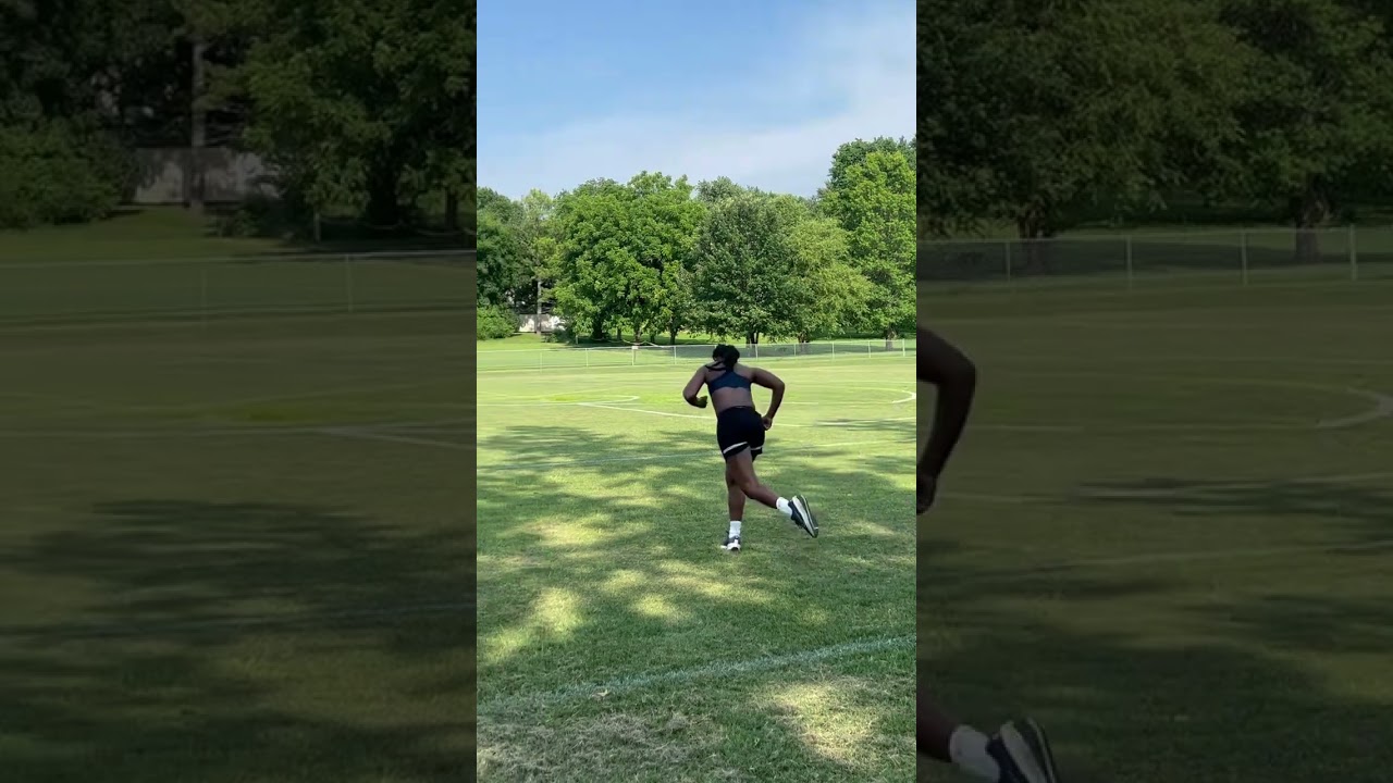 Alyssa Davis training in 100 degree weather!