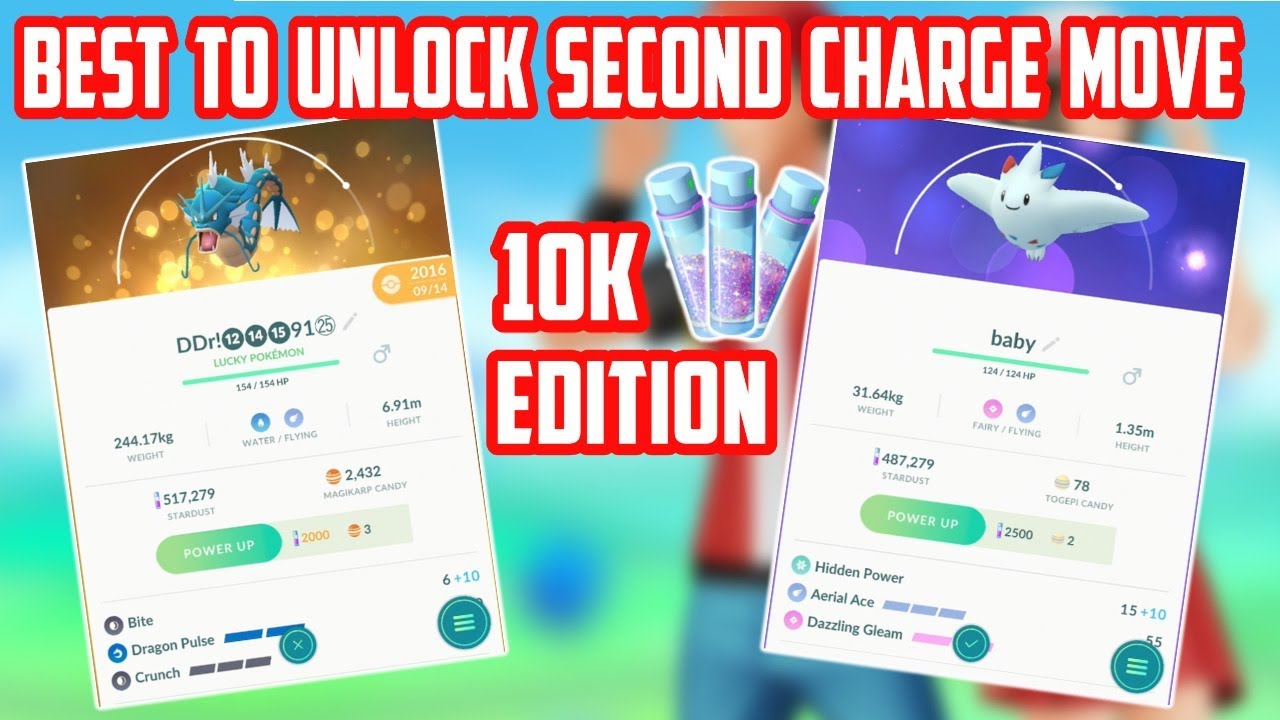 Pokemon Worth Unlocking Second Charge Move: 10,000 Stardust Edition