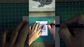 Lejen Menarik Garis Vertikal