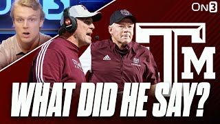 Jimbo Fisher made things WEIRD when asked about Bobby Petrino and Texas A&M's Offense
