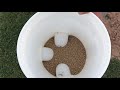 How to make a chicken & turkey auto feeder from 5 gallon bucket.