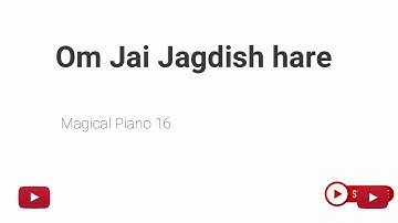 Om Jai Jagdish hare perfect piano tutorial easy |#magicalpiano16 #piano tutorial easy