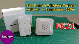 Review Bel Rumah Wireless F621 Waterproof Jangkauan 300 Meter