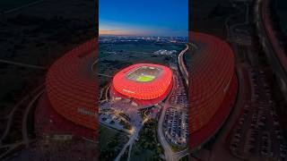 This Stadium Glows Red At Night Allianz Arena