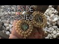 Aretes / pantallas de engastes #alambrismo #bisuteria #aretes #pendientes #pantallas #tendencia2019