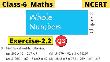 Class 6th Maths NCERT Chapter 2 Whole Numbers Exercise 2.2 Q3 full solved | CBSE Worldz