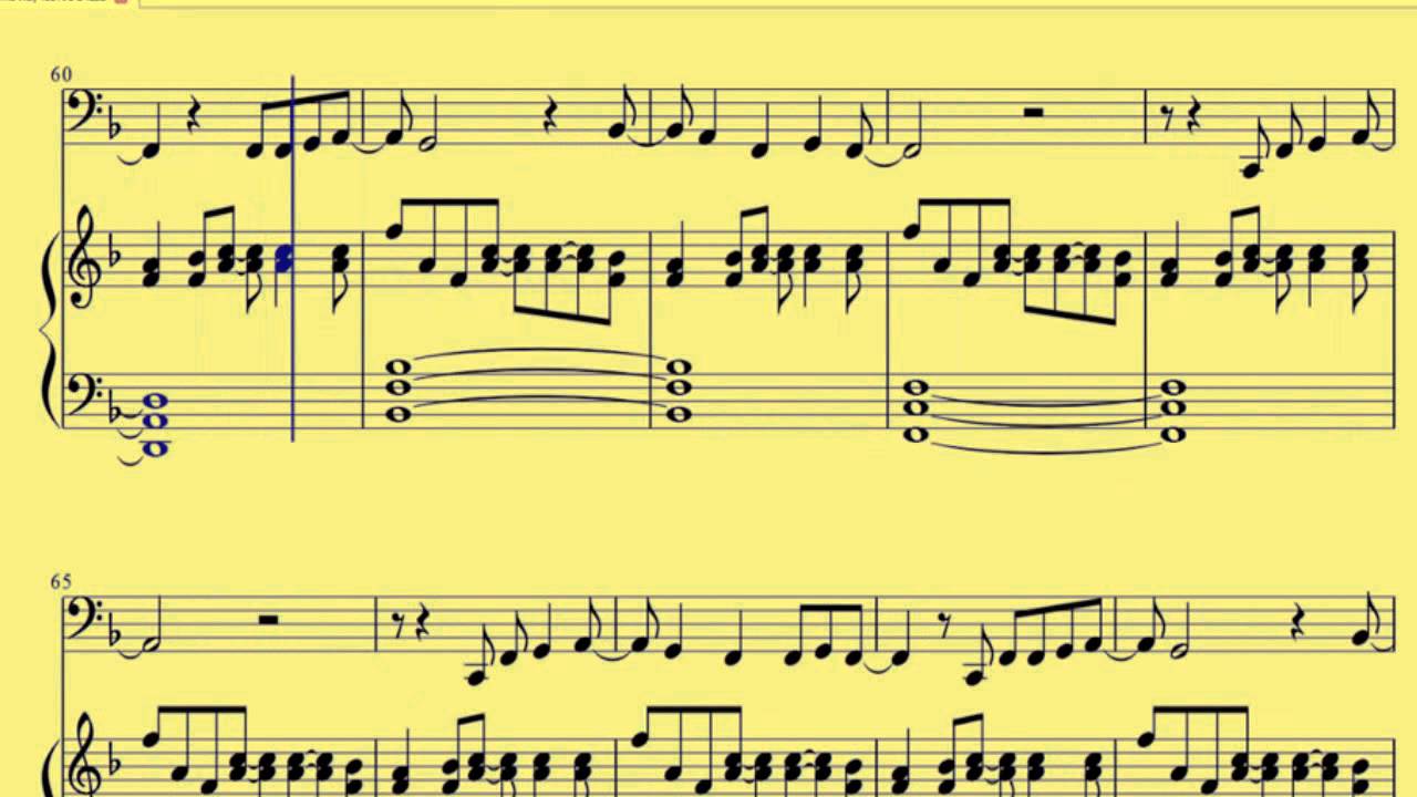 sheet bend C Tuba Just The Way You Are Bruno Mars