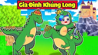 HUY NOOB ĐƯỢC NHẬN NUÔI BỞI GIA ĐÌNH KHỦNG LONG TRONG MINECRAFT*1 NGÀY Ở TRONG GIA ĐÌNH KHỦNG LONG🦖👪