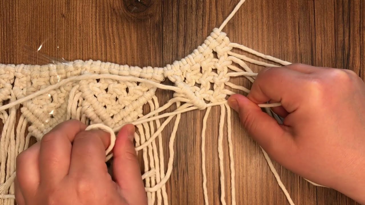 Makrome ile Saksı Süsleme