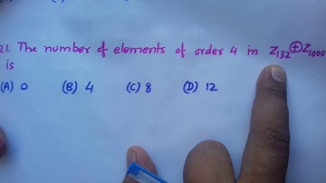 21(MCQ) IIT JAM MATH (Cyclic groups,Isomorphism and Order of an Element )