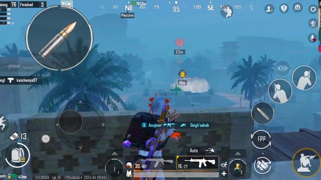1vs9 m416 clutches - YouTube