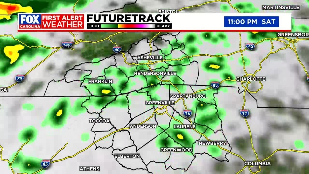 Rain moves in Saturday night - YouTube