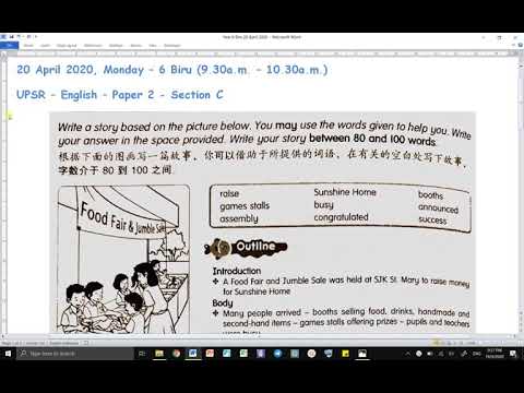 Year 6 Upsr Paper 2 Section C Substitution Table Iii Youtube