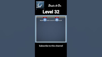 Brain it on level 32 | make the ball touch the ground #shorts #androidgames #puzzlegame #brainiton