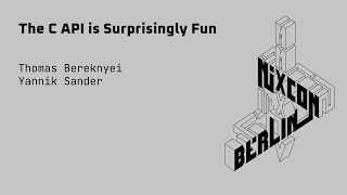NixCon2024 The C API is Surprisingly Fun
