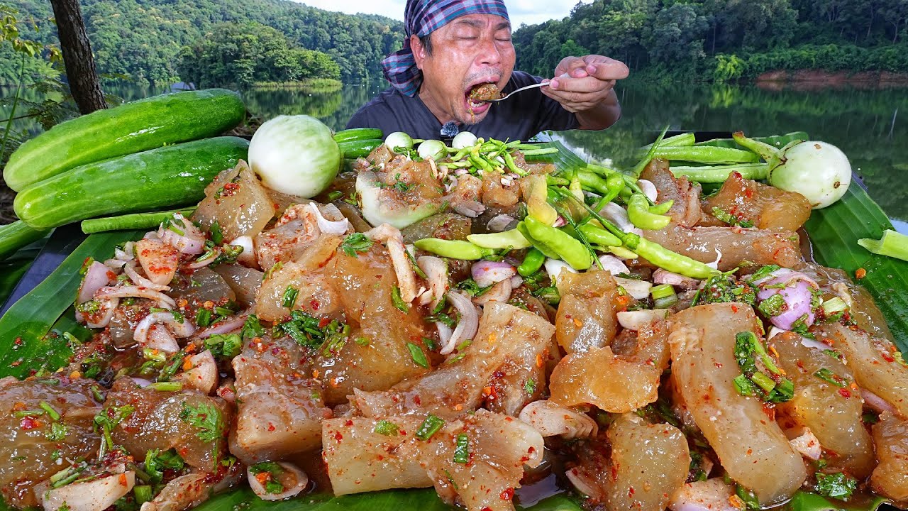 ก้อยเอ็นแก้วตุ๋นเปื่อยๆ ก้อยเผ็ดๆเปรี้ยวๆ แกล้มพริกสดลำขนาดครับ-09-09-2025-