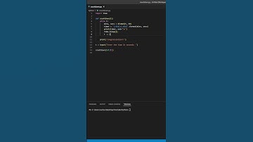 Countdown Timer in Python #shorts