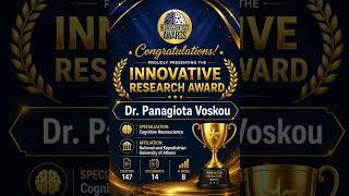 Panagiota Voskou | Cognitive Neuroscience | Innovative Research Award