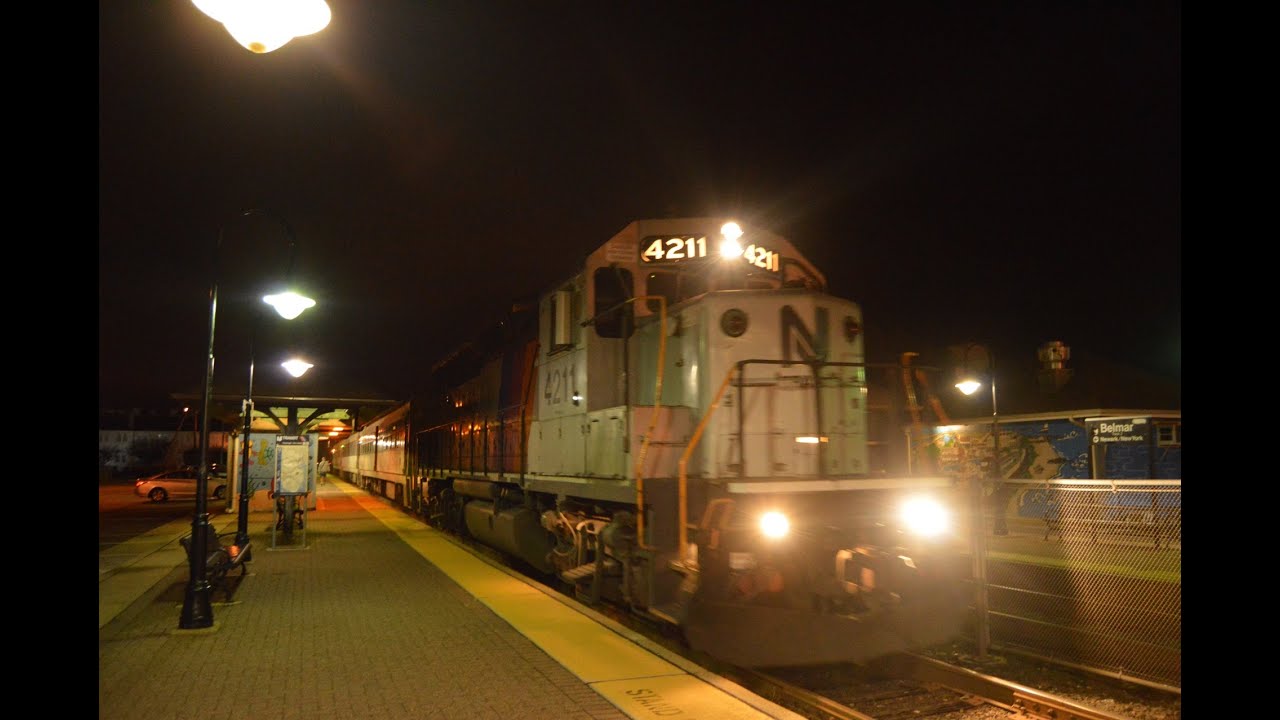 Full HD 60FPS: NJT GP40PH-2B 4211 TEARS UP Belmar on Train 2313 11/11/15