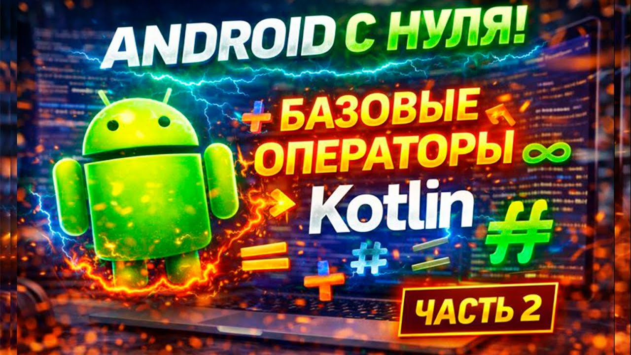 ANDROID С НУЛЯ! 🚀 Базовые операторы Kotlin (Часть 2)