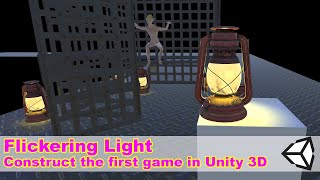 Unity 3D Flickering Lights. Material Emission Map. Intro To Unity 3D Lesson05