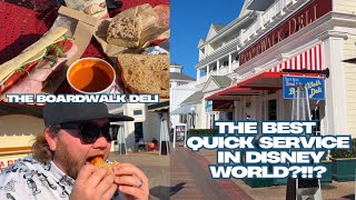 The Best Quick Service In Disney World?! The Boardwalk Deli at Walt Disney World's Boardwalk Resort
