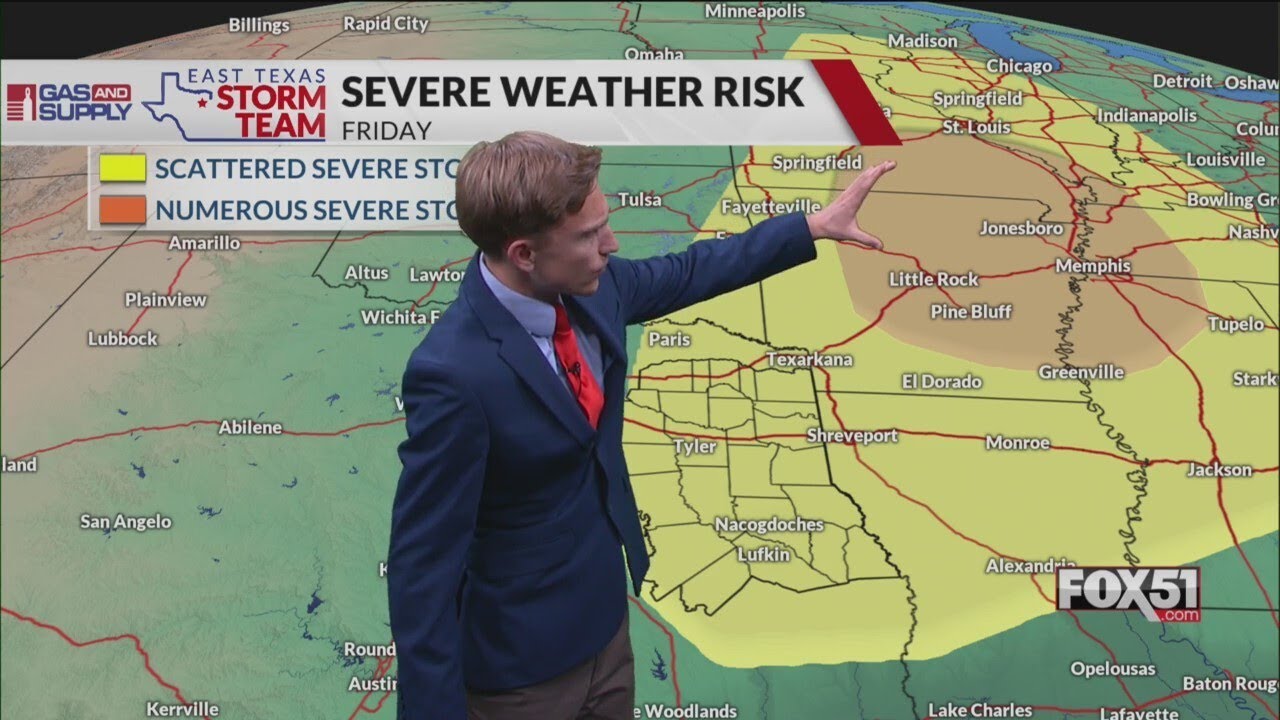 Monday Night: Severe Weather Possible Wednesday & Friday - YouTube