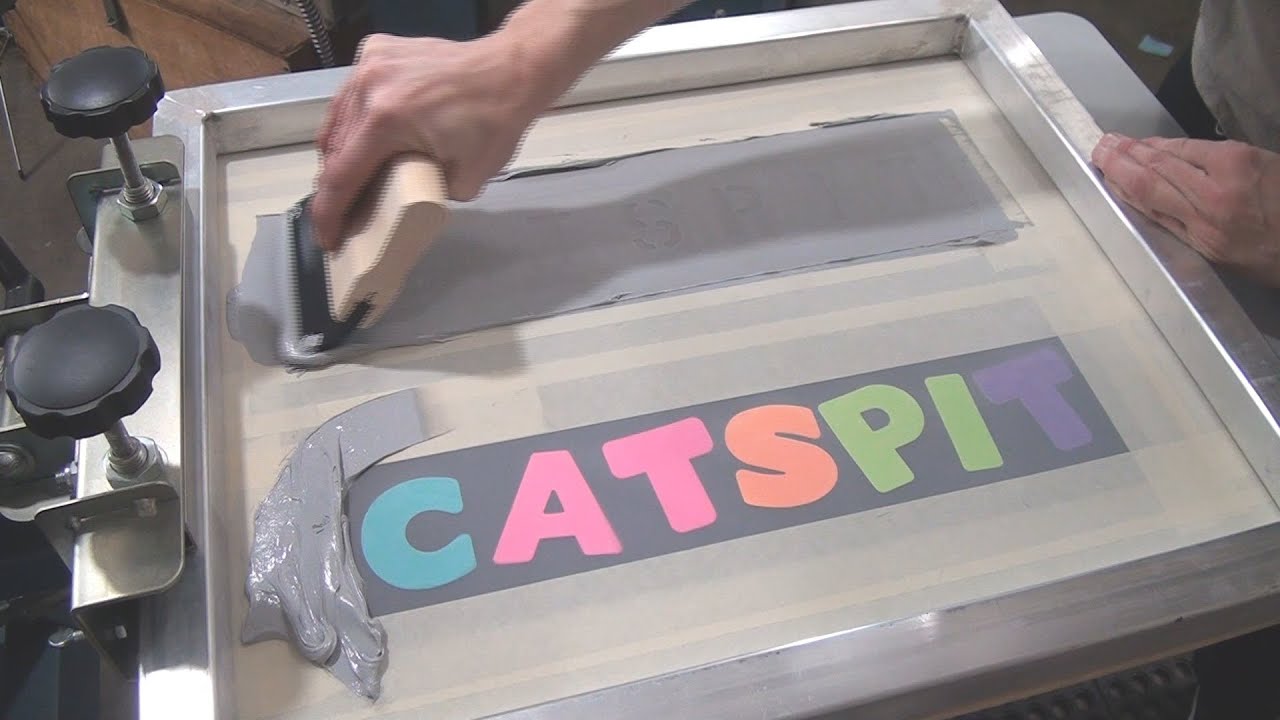 How to Screen Print Using the Drawing Fluid Technique 