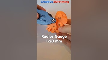 3D printing Radius Gauge #shorts