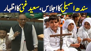 Sindh Assembly session, Saeed Ghani&rsquo;s expression - Pakistan News