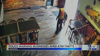 Police warning businesses amid ATM thefts