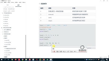432 列表改操作的相关方法 黑马python教程 pyhon入门必备 实战课程