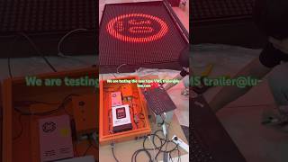 VMS Trailer Testing 🚧 High-Brightness LED Traffic Message Board #roadsafety  #vmstrailer #traffic