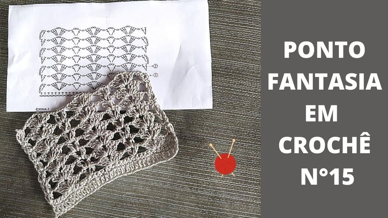 PONTO FANTASIA EM CROCHÊ PASSO A PASSO N°15