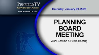 Planning Board Meeting | 01/09/2025 Work Session
