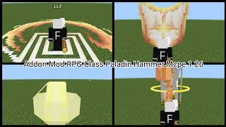 Minecraft Addon Mod RPG Class Paladin Hammer Mcpe 1.26