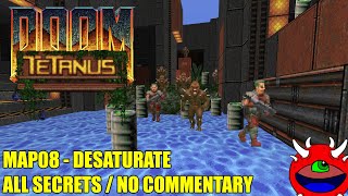 Doom 2: Tetanus - MAP08 Desaturate - All Secrets No Commentary Gameplay