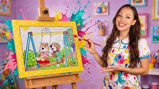 Crtam Mačku I Psa Drugare