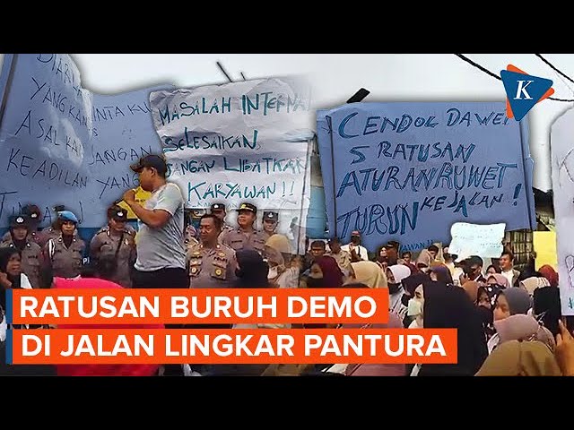 Pabrik Ditutup Sepihak dan Asetnya Dijual, Ratusan Buruh Demo di Pantura class=