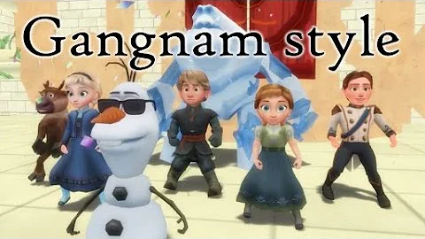 [MMD] Frozen KIDS Gangnam Style! [Dancing Episode 4]