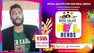 Royal Salute for our Real Heros | World Record Competition | Kanini Ithazh | Online Painting | கணினி