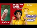 "😱Try this! Don't throw away bulbs "Recycling waste materials at home 🥰