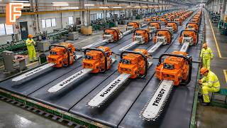 How Chainsaws Are Manufactured Inside Massive Industrial Factory