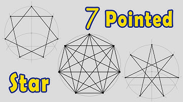 How to Draw Seven Pointed Star (7/2 and 7/3)