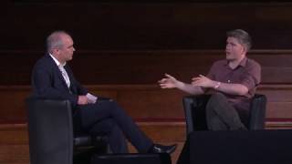 John Collison at Startup Grind London 2017 in Fireside Chat with Wall St Journal's Thorold Barker
