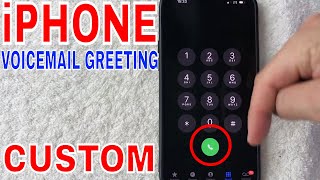 ✅  How To Set Up Custom Voicemail Greeting On iPhone 🔴