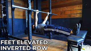Feet Elevated Inverted Row