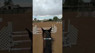 POV: my first jump school back on Noodle! I had such a blast!🥰 #pov #fyp #farmlife #equestrian