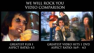 QUEEN WE WILL ROCK YOU VIDEO COMPARISON