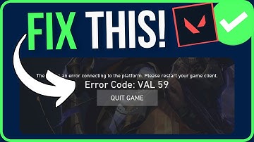 VALORANT ERROR CODE VAL 59 [FIXED]